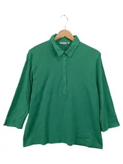 Vorschaubild 1 von Damen Langarmshirt 3/4 Arm Baumwolle Grün Gr. 44 L Basic
