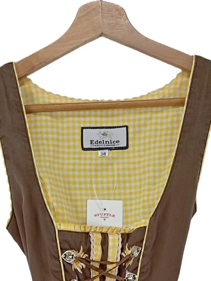 Edelnice Trachten Ballerinas Braun - Leder Ballerinas Gr. 38