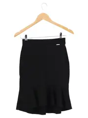 Vorschaubild 1 von Damen Volantrock Gr. 34/XS Schwarz Feminin Midirock