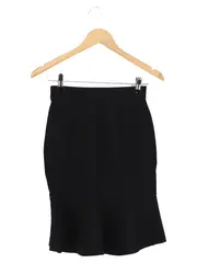 Vorschaubild 2 von Damen Volantrock Gr. 34/XS Schwarz Feminin Midirock