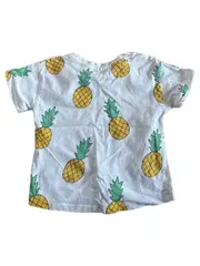 Vorschaubild 2 von Baby T-Shirt Gr. 68 Weiß Ananas-Muster Kurzarm 3-6 Monate