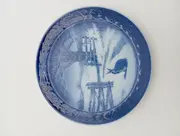 Vorschaubild 2 von Sammelteller Jahresteller 1971 Hase im Winter Blau 19 cm
