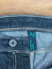 Vorschaubild 8 von BENETTON Damen Skinny Fit Jeans Schwarz Gr. W33 L27 Baumwolle