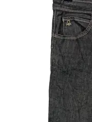 Vorschaubild 4 von BENETTON Damen Skinny Fit Jeans Schwarz Gr. W33 L27 Baumwolle