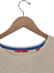 Vorschaubild 2 von Damen Pullover Strickmuster Beige Gr. 40 L Freizeit Casual