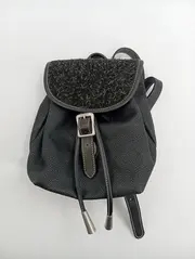 Vorschaubild 2 von Damen Umhängetasche Schwarz Casual mit Fellbesatz