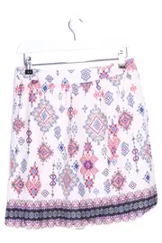 Vorschaubild 2 von Damen A-Linienrock Gr. 38/M Mehrfarbig Ethno Muster Bohemian Minirock