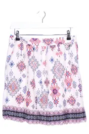 Vorschaubild 1 von Damen A-Linienrock Gr. 38/M Mehrfarbig Ethno Muster Bohemian Minirock