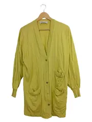 Vorschaubild 1 von Damen Strickjacke Gelb Casual Einheitsgröße Cardigan