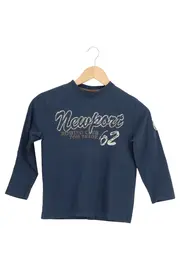 Vorschaubild 1 von Kinder Sweatshirt Blau Gr. 128 Casual Sportlich Schriftzug Logo-Print