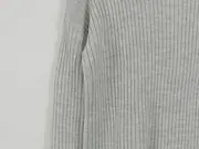 Vorschaubild 3 von Damen Pullover Rippstrick Langarm Grau Gr. S/36