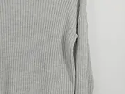 Vorschaubild 5 von Damen Pullover Rippstrick Langarm Grau Gr. S/36