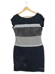 Vorschaubild 1 von Damen Cocktailkleid XL Schwarz Modern Florales Muster