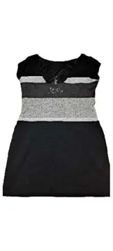 Vorschaubild 2 von Damen Cocktailkleid XL Schwarz Modern Florales Muster