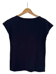 Vorschaubild 2 von Damen T-Shirt Blau Gr. 38 mit Spitze Casual