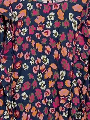 Vorschaubild 3 von Collection Damen Bluse Langarm Rüschen Blumenmuster Gr. 40