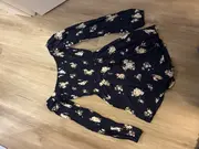 Vorschaubild 2 von Damen Jumpsuit Blumenmuster Blau Gr. 34/XS Viskose