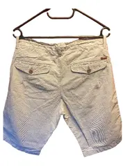 Vorschaubild 2 von Denim Herren Chino Shorts Slim Fit Gr. M/W32 Grau Gestreift