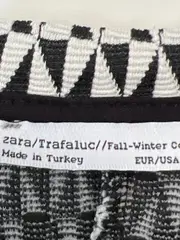 Vorschaubild 5 von Damen Freizeitkleid Gr. 38/M Schwarz Weiß Geometrisch Muster Casual