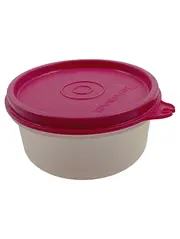 Vorschaubild 2 von Behälter mit Deckel 500ml rund pink weiß Frischhaltedose