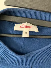 Vorschaubild 4 von Damen Pullover Gr. 44/XXL Blau Casual Wolle Viskose