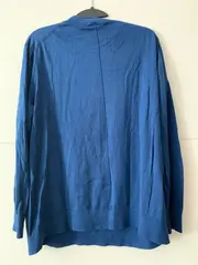 Vorschaubild 2 von Damen Pullover Gr. 44/XXL Blau Casual Wolle Viskose