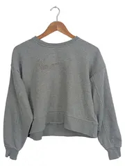 Vorschaubild 1 von Damen Pullover Sweatshirt Grau Gr. 36/S Sportlich Casual