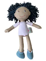 Vorschaubild 1 von Stoffpuppe Mädchen Babypuppe Charmant Mehrfarbig 30 cm