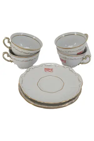 ZSOLNAY Tasse und Unterteller