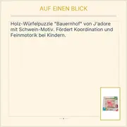 Vorschaubild 4 von Holz Würfelpuzzle Bauernhof 9 Teile Kinder Spielzeug ab 3 Jahre