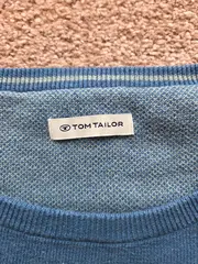 Vorschaubild 4 von Herren Pullover Blau Gr. 52/XL Baumwolle Casual Langarm