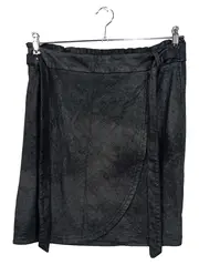 Vorschaubild 1 von Damen Wickelrock Gr. 38 M Schwarz Casual Modern Rock