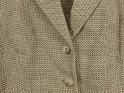 Vorschaubild 4 von Blazer Damen Beige Klassisch Leinen Strukturmuster Gr. 36/S