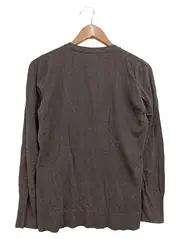 Vorschaubild 2 von Damen Strickjacke Gr. 42/L Braun Klassisch Casual