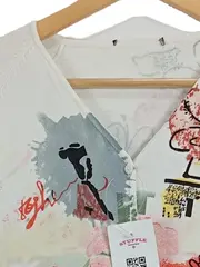 Vorschaubild 4 von Damen Strickjacke 36/S Mehrfarbig Blumenmuster Langarm Cardigan