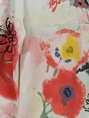 Vorschaubild 5 von Damen Strickjacke 36/S Mehrfarbig Blumenmuster Langarm Cardigan