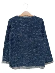 Vorschaubild 2 von Kinder Pullover Blau Gr. 116 Casual Schriftzug Pailletten