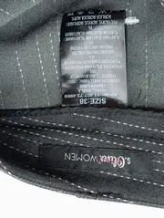 Vorschaubild 3 von Damen Stoffhose Gr. 38 M Grau Gestreift Business Casual Hose