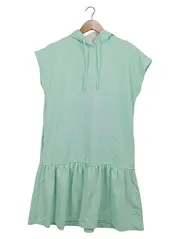 Vorschaubild 1 von Kapuzenkleid Damen Gr. 32 Mint Hoodie Kleid Freizeitkleid