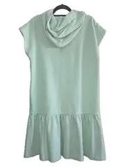 Vorschaubild 2 von Kapuzenkleid Damen Gr. 32 Mint Hoodie Kleid Freizeitkleid