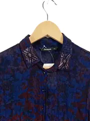 Vorschaubild 2 von Damen Bluse XS 34 Mehrfarbig Farbenfroh Viskose Langarm Shirt