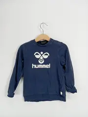 Vorschaubild 3 von Hummel Kinder Sweatshirt Gr. 104 Blau Sportlich Logo-Print