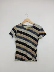 Vorschaubild 2 von Damen T-Shirt Karomuster Mehrfarbig Gr. 36/S Casual