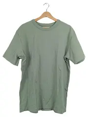 Vorschaubild 1 von U Herren T-Shirt Gr. L Basic Grün Baumwolle Kurzarm