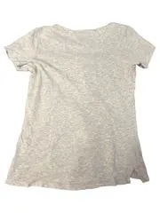 Vorschaubild 2 von Damen T-Shirt Gr. 36/S Grau Logo Print Sportshirt Baumwolle