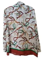 Vorschaubild 3 von Edition Damen Bluse Gr. 40 Ketten-Muster Retro Mehrfarbig