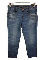 Vorschaubild 1 von Damen Jeans Regular Fit Blau Gr. W28 L25 Baumwolle Stretch