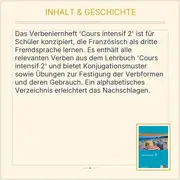 Vorschaubild 3 von Klett Cours intensif 2 Verbenlernheft Französisch 3. Fremdsprache Übungsbuch