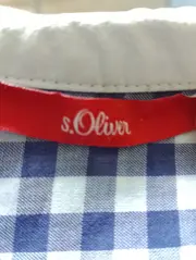 Vorschaubild 3 von Damen Hemdbluse 36/S Blau Kariert Baumwolle Langarm