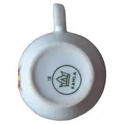 Vorschaubild 2 von Porzellan Kaffeebecher Tasse Weiß Blumen Klassisch